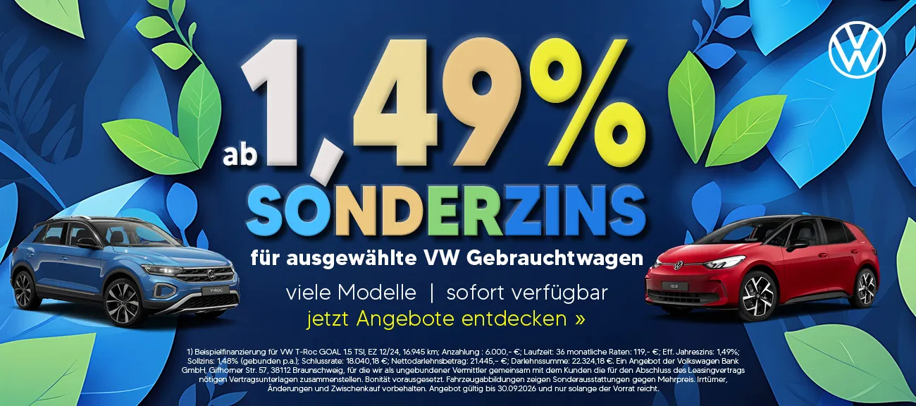 VW Gebrauchtwagen Deals Q3